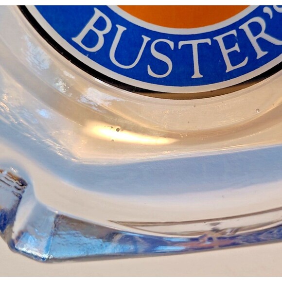 Dave and Busters D&B Logo Ashtray 3.75"x3.75" Clear Glass Square Vintage - Picture 3 of 7